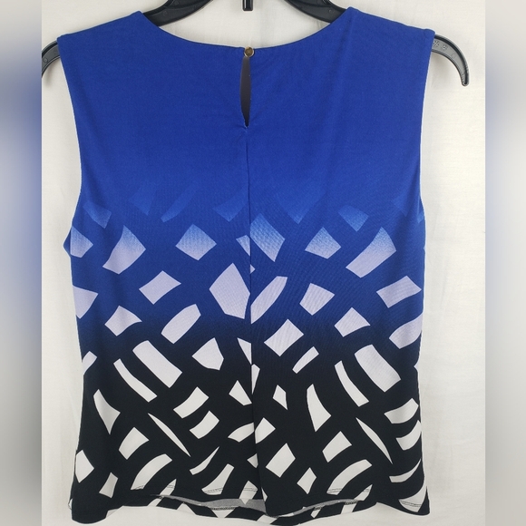 Calvin Klein Women's Blue and Black Shirt Sz PL - Picture 4 of 8